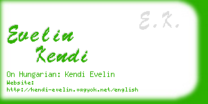 evelin kendi business card